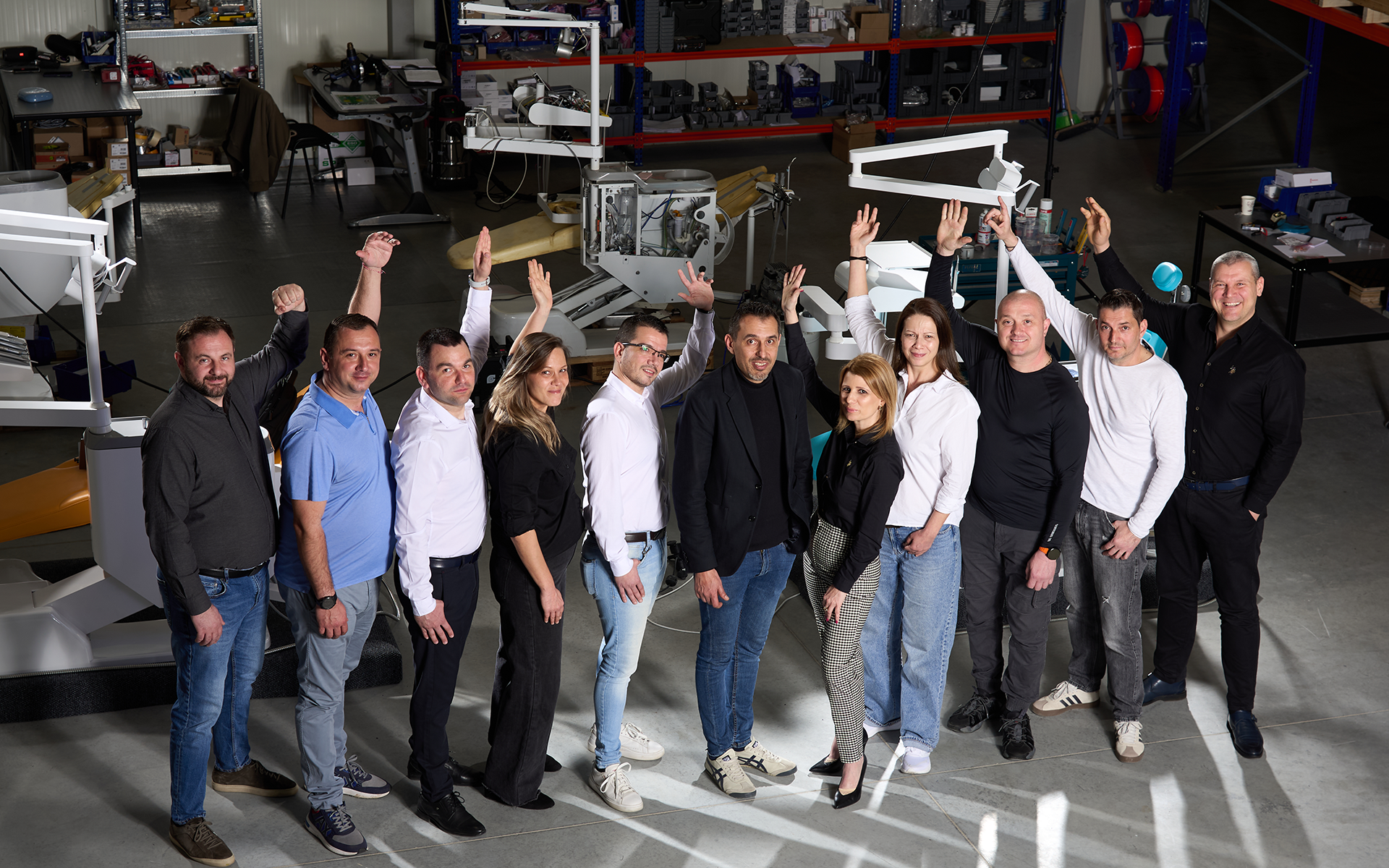 Collisio Dental Technologies full engineering and production team — candid